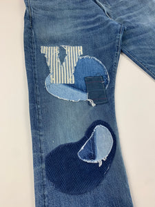 RRL Patchwork Jeans